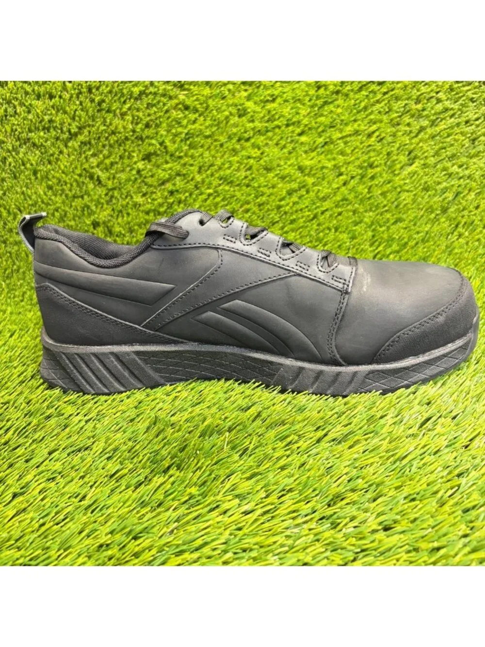 Reebok Fusion Formidable Mens Size 10.5E Black Composite Toe Safety Work Shoes